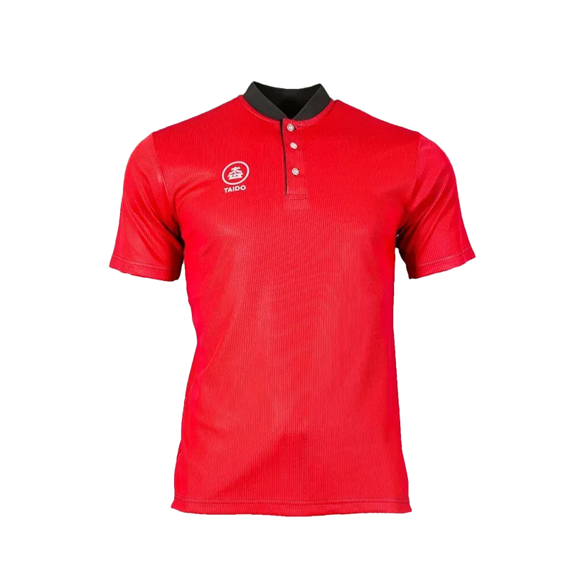 TAIDO Micro V. Stripe Two Toned Polo Tee